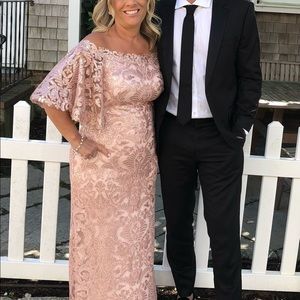 Tadashi Shoji Blush color gown